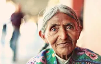 A woman in Guatemala